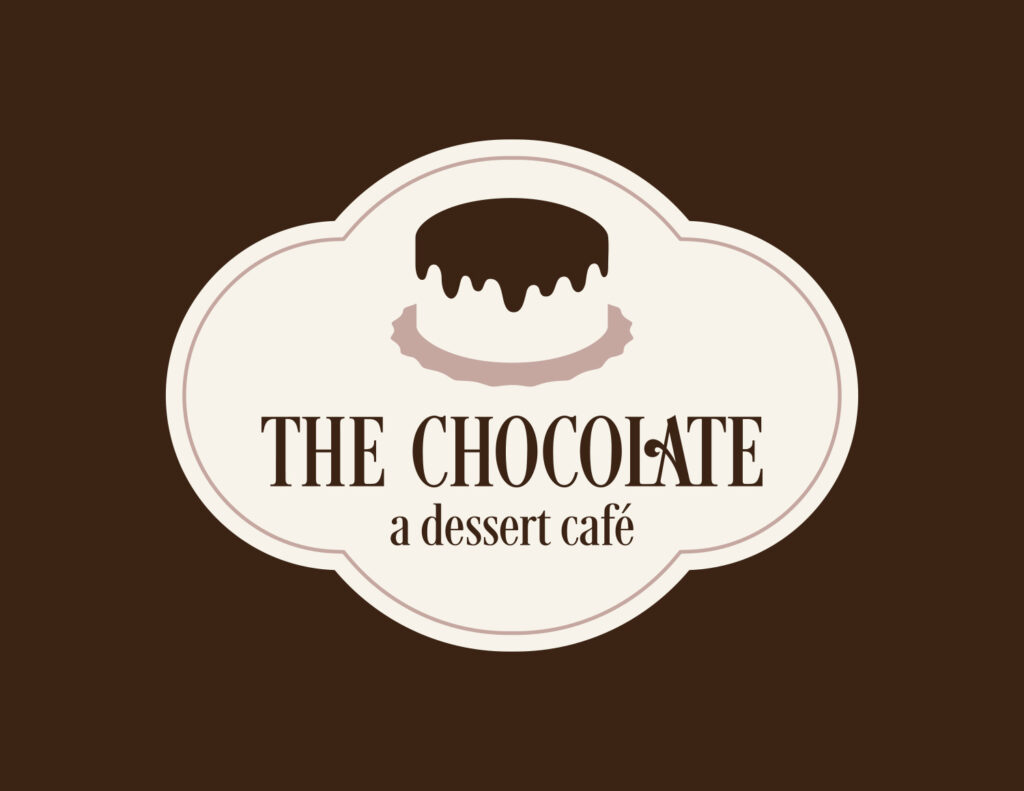 The Chocolate Logo a Dessert Cafe 4 - Mighty Clever The Chocolate A Dessert Cafe Logo