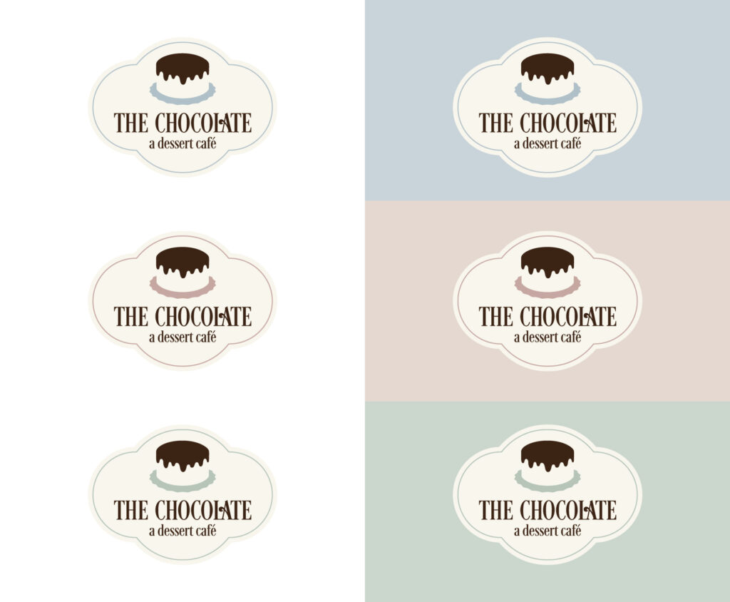 The Chocolate Logo a Dessert Cafe 3 - Mighty Clever The Chocolate A Dessert Cafe Logo