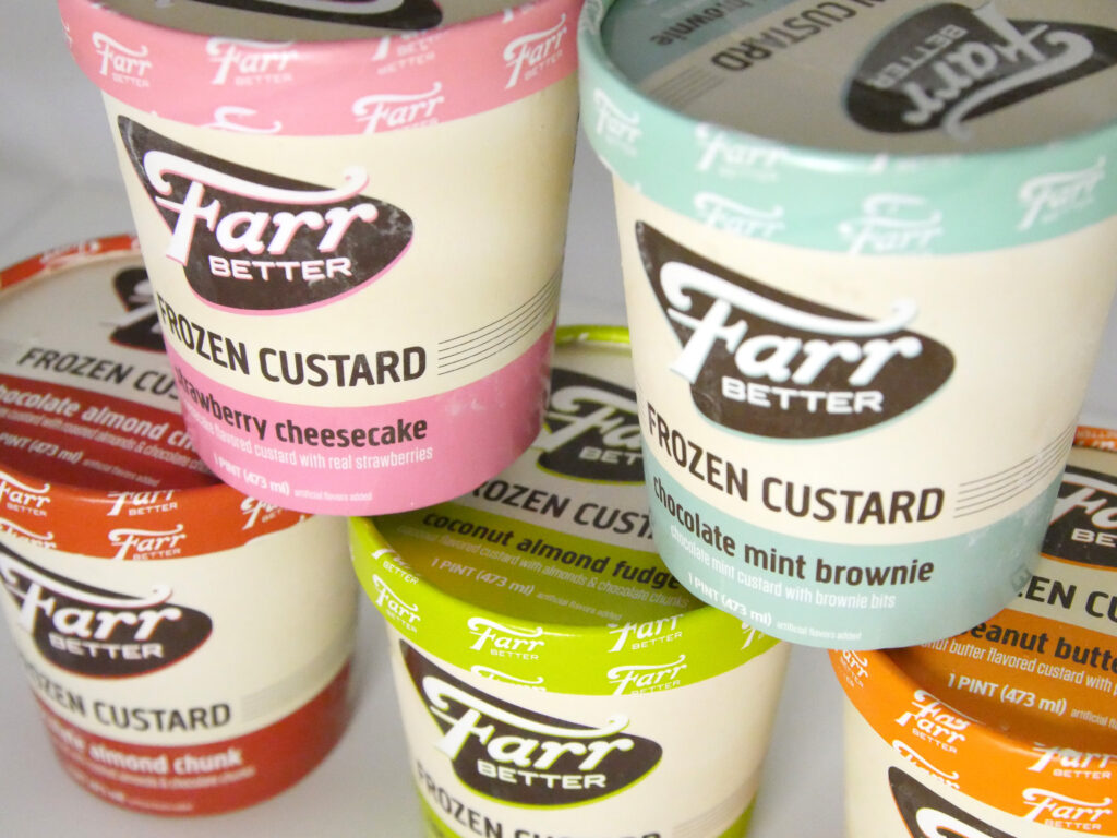 Farr Better Frozen Custard Packaging