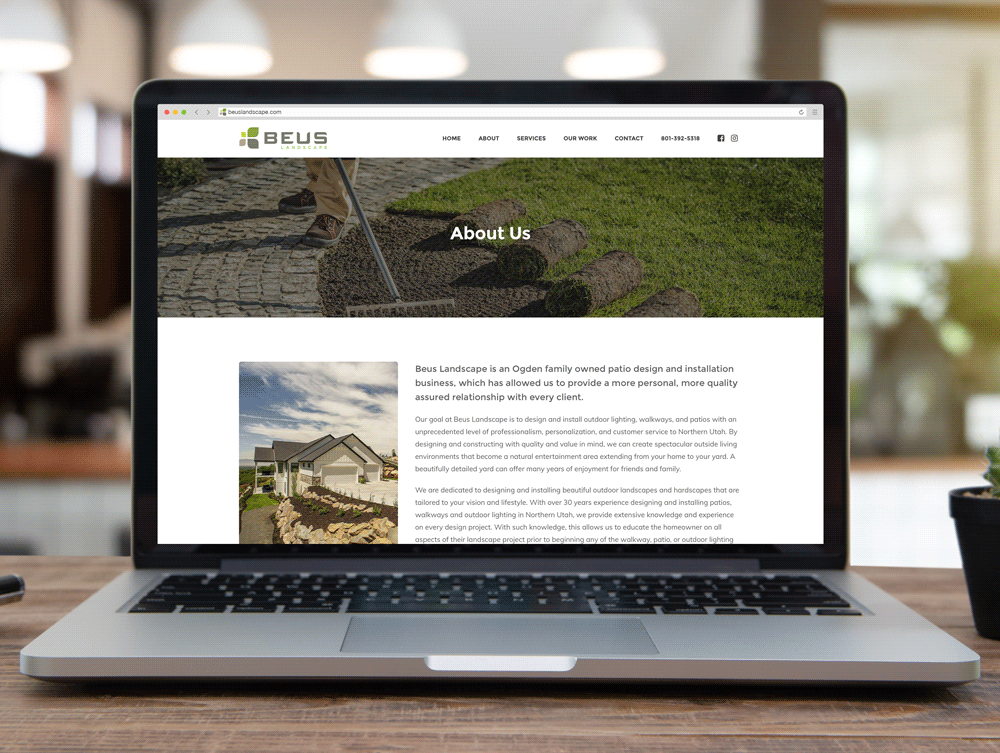 Beus-Website-laptop-view_Mighty-Clever Beus Website